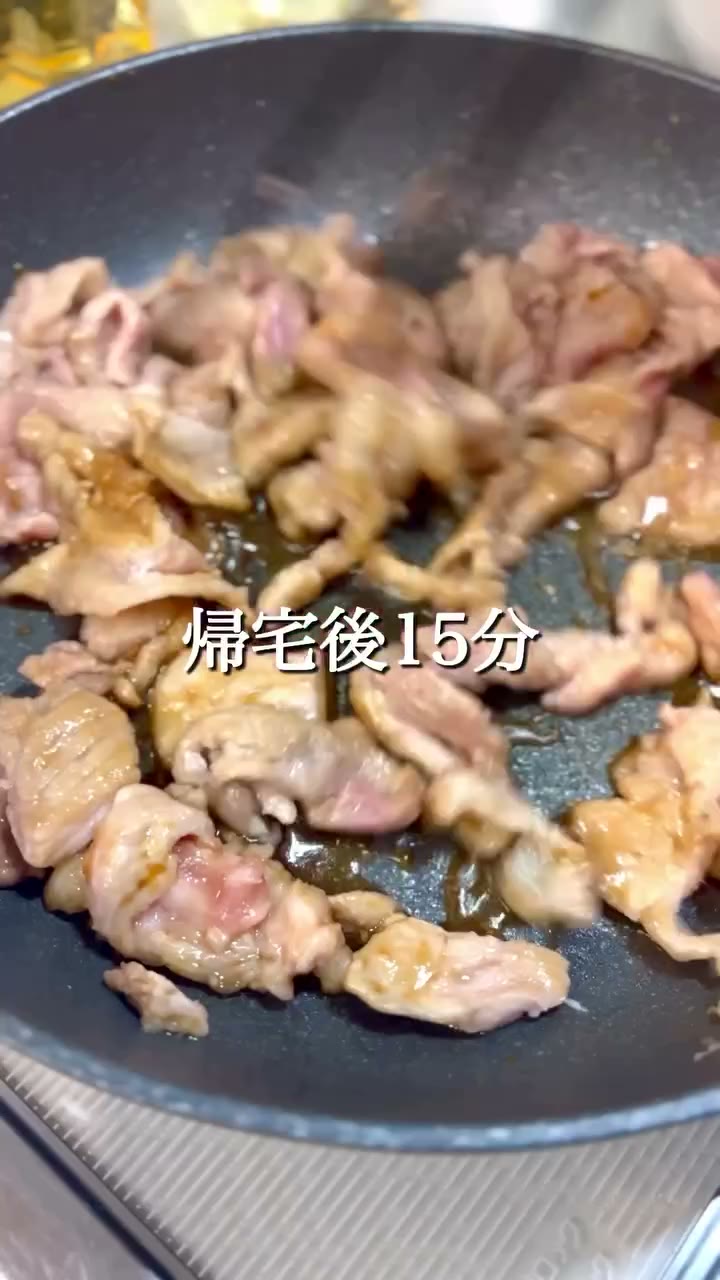 豚肉とたまごのチーズ炒め