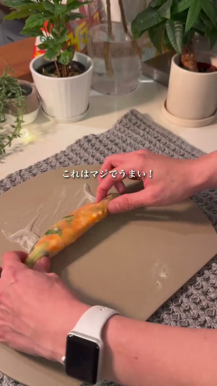 鶏ひき肉とはんぺんのピリ辛春巻き